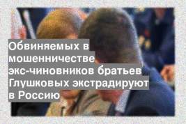 Обвиняемых в мошенничестве экс-чиновников братьев Глушковых экстрадируют в Россию