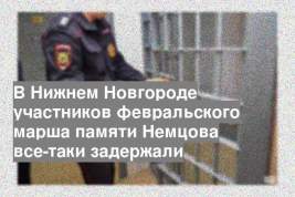 В Нижнем Новгороде участников февральского марша памяти Немцова все-таки задержали