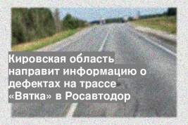 Кировская область направит информацию о дефектах на трассе «Вятка» в Росавтодор