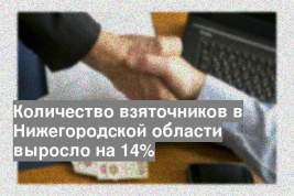 Количество взяточников в Нижегородской области выросло на 14%