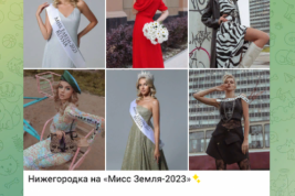 Нижегородка Дарья Луконькина приехала на конкурс красоты «Мисс Земля 2023» с хоккейной клюшкой, расписанной под хохлому