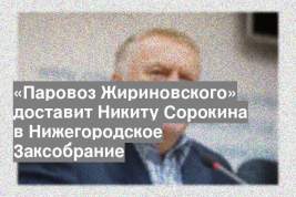 «Паровоз Жириновского» доставит Никиту Сорокина в Нижегородское Заксобрание