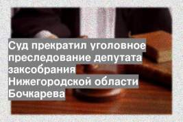 Суд прекратил уголовное преследование депутата заксобрания Нижегородской области Бочкарева