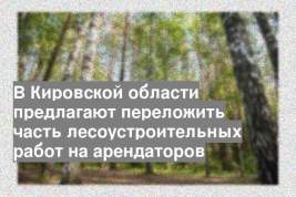 В Кировской области предлагают переложить часть лесоустроительных работ на арендаторов