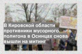 В Кировской области противники мусорного полигона в Осинцах снова вышли на митинг