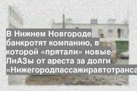 В Нижнем Новгороде банкротят компанию, в которой «прятали» новые ЛиАЗы от ареста за долги «Нижегородпассажиравтотранса»