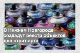 В Нижнем Новгороде создадут реестр объектов для стрит-арта