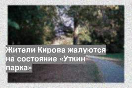 Жители Кирова жалуются на состояние «Уткин парка»